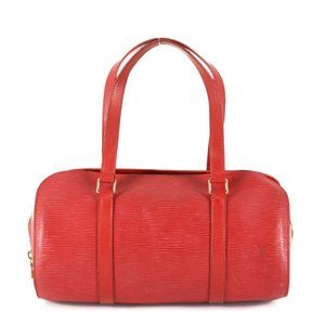 LOUIS VUITTON Soufflot Red EPI Satchel
